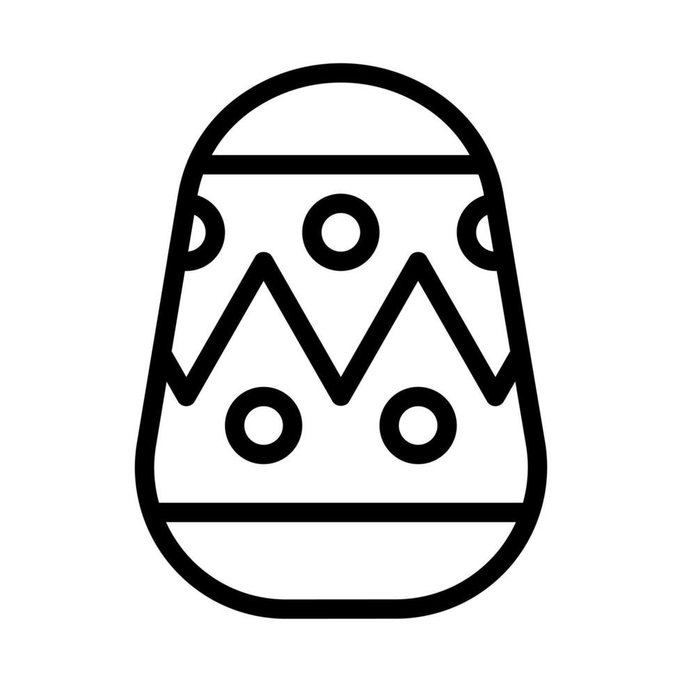 huevo icono contorno estilo Pascua de Resurrección ilustración vector elemento y símbolo Perfecto.