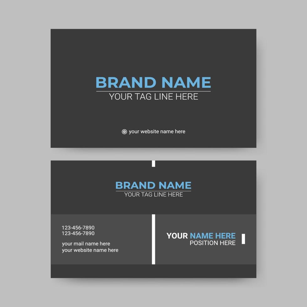 Corporate Business Card Design vector