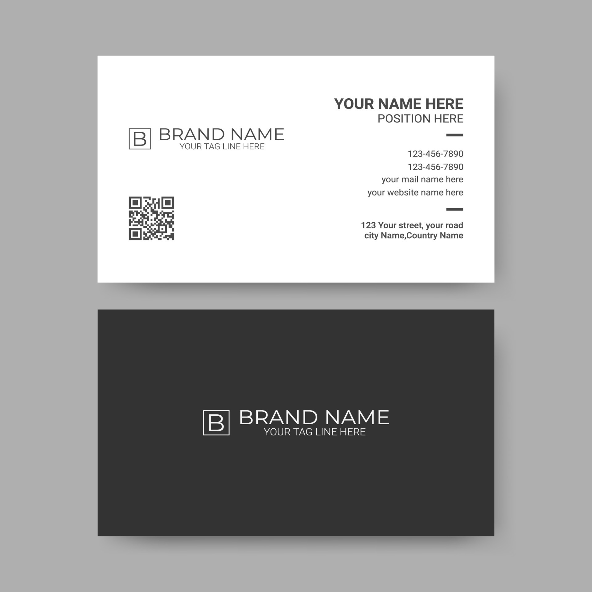 Corporate Business Card Design 21844620 Vector Art at Vecteezy