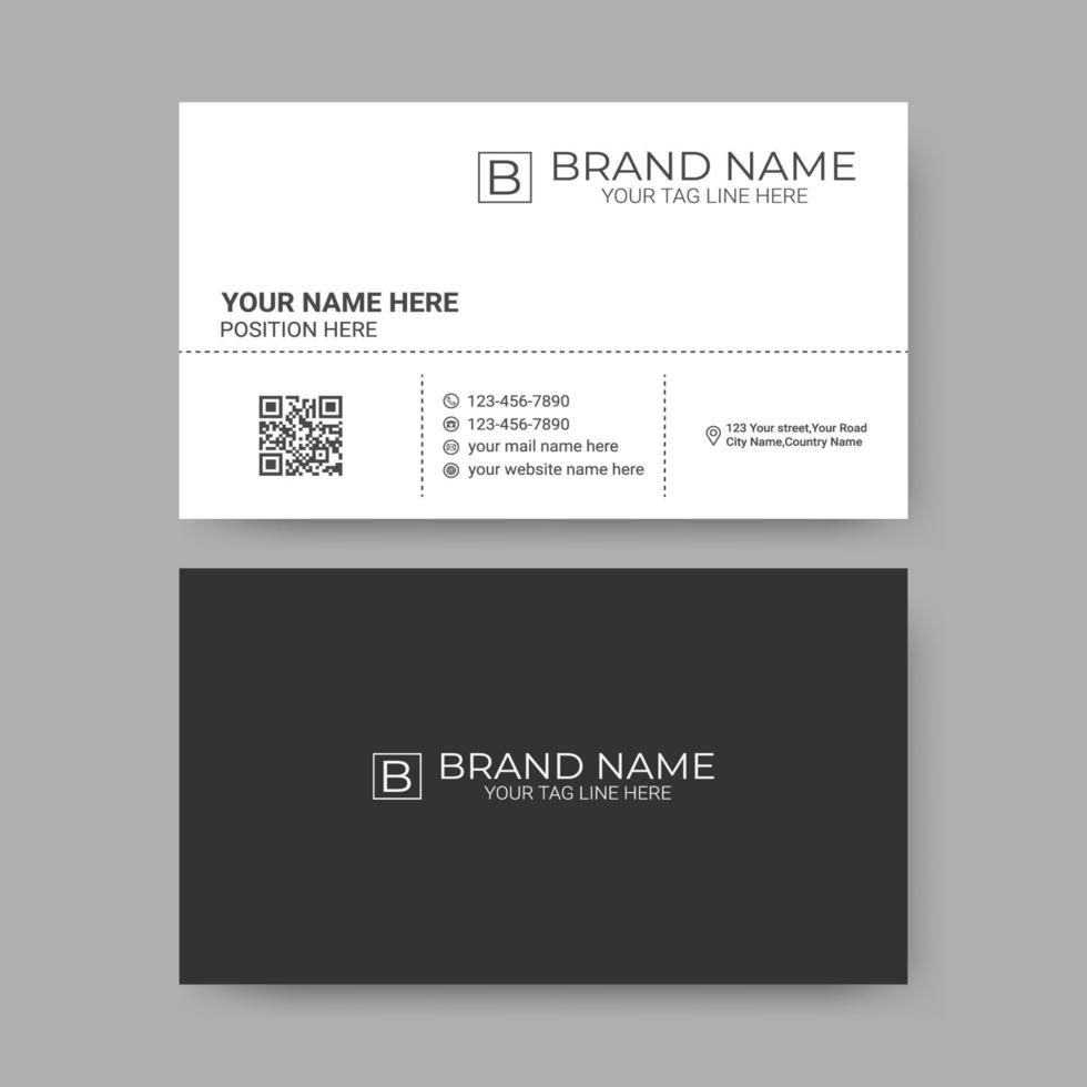 Corporate Business Card Design 21844625 Vector Art at Vecteezy