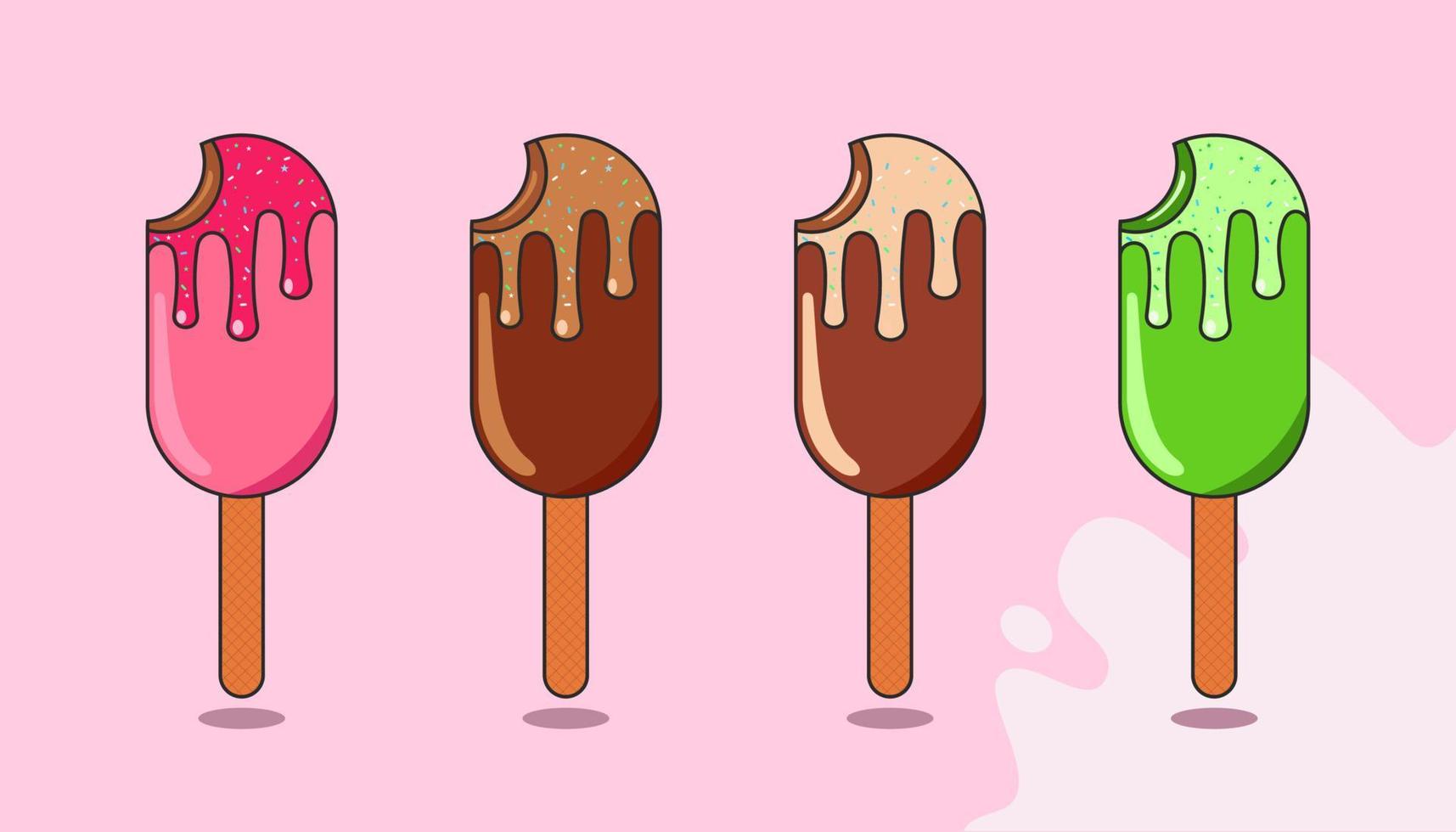 diseño de vector de helado