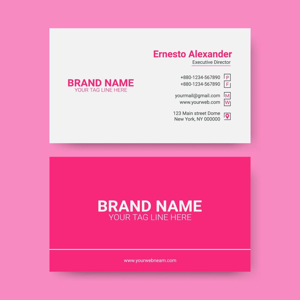 Corporate Business Card Design vector