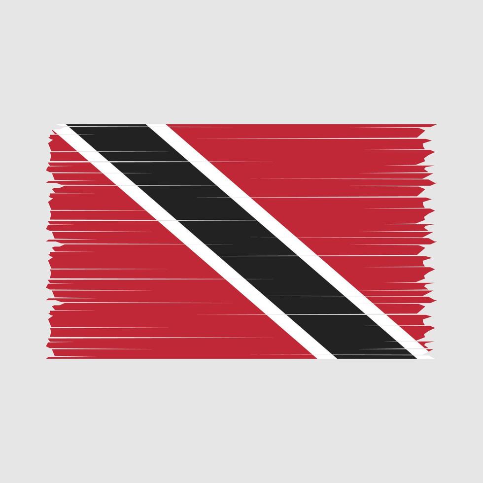 vector de pincel de bandera de trinidad