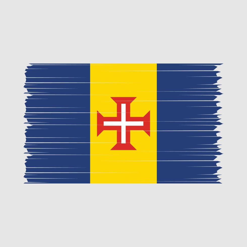 vector de pincel de bandera de madeira