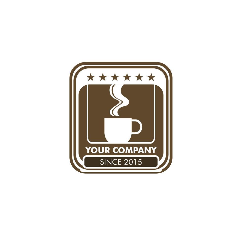 vector coffee shop for logo or illustration