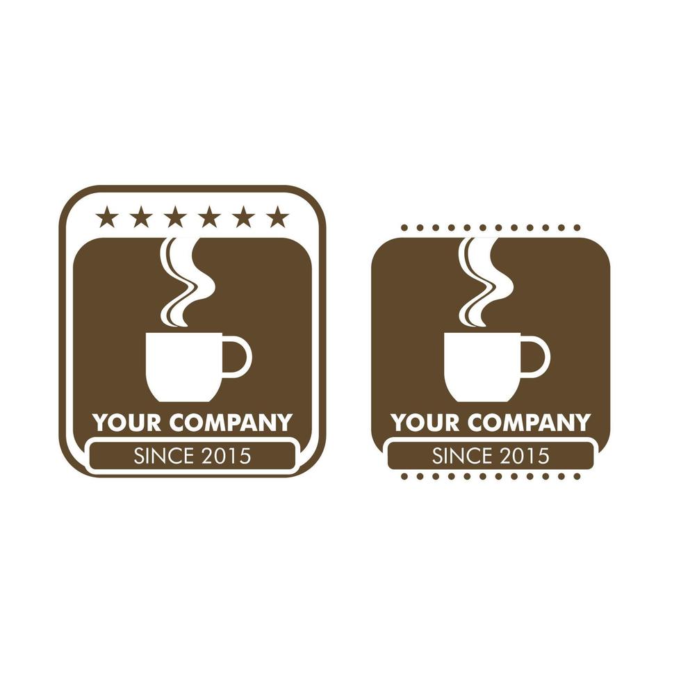 vector coffee shop for logo or illustration