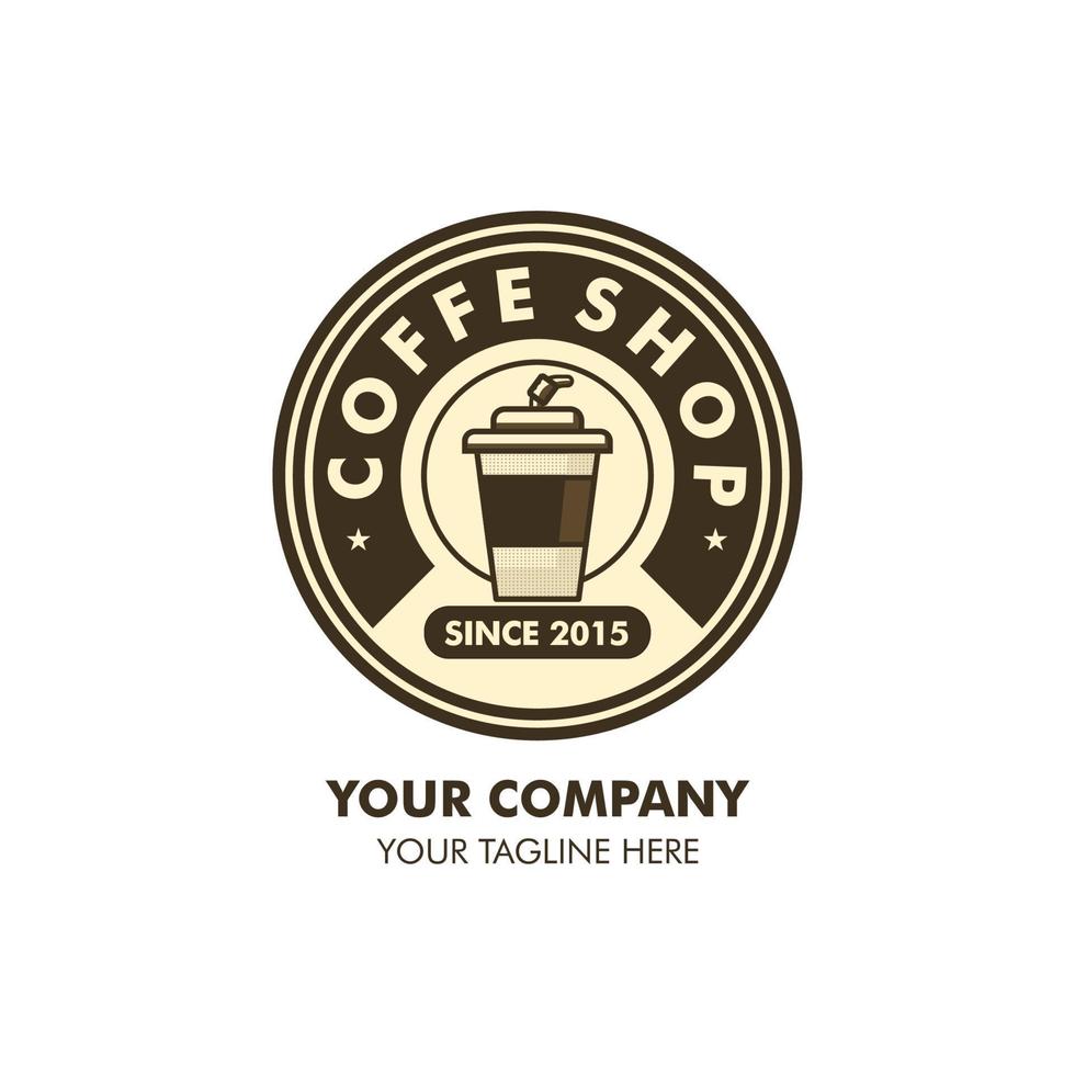 Coffe shop for logo in vector