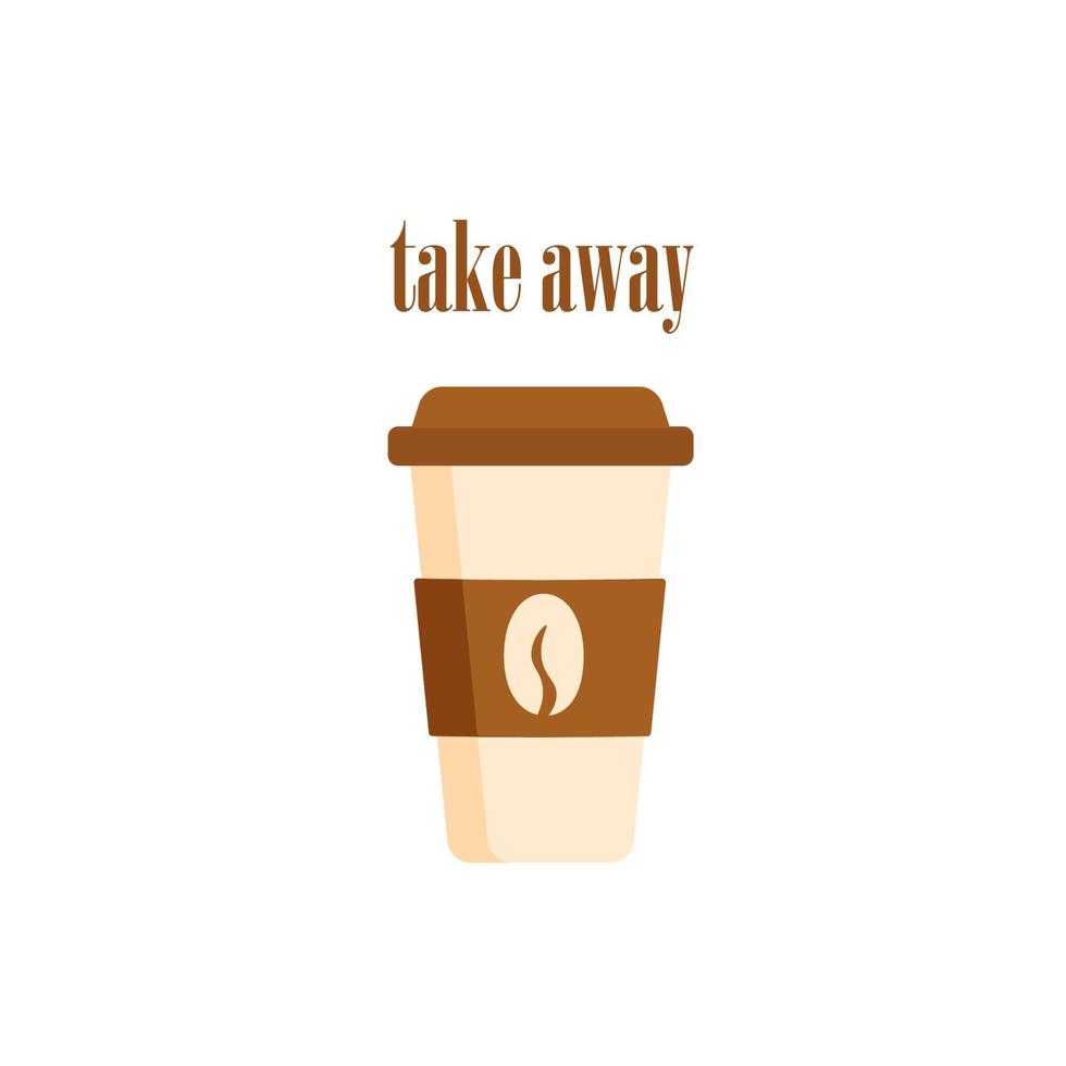 delicioso café papel taza icono. bebida vector ilustración diseño