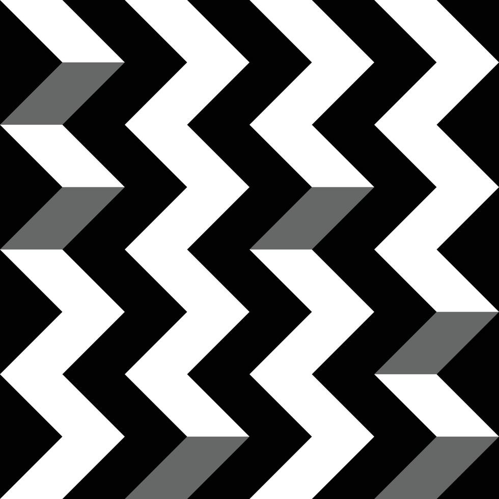 Seamless Zigzag Geometry Pattern Swatch vector