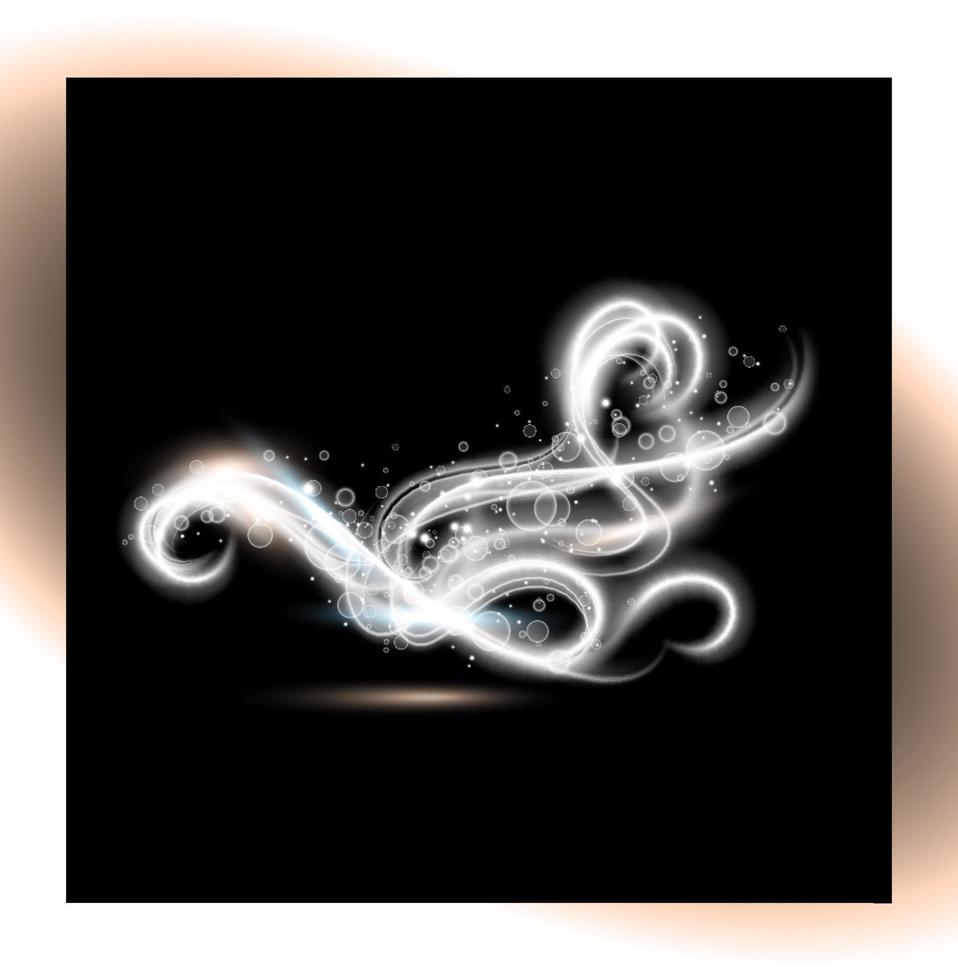 Circular flare transparent light effect. Abstract galaxy ellipse border. Luxury shining rotational glow line. Power energy glowing ring trace. Round shiny frame. Vector circle magic swirl trail