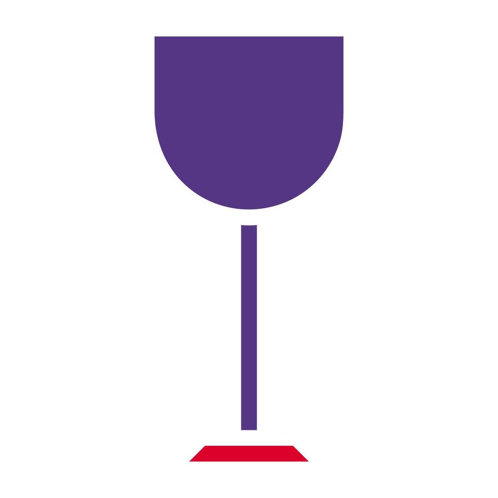 vino icono sólido rojo púrpura estilo Pascua de Resurrección ilustración vector elemento y símbolo Perfecto.