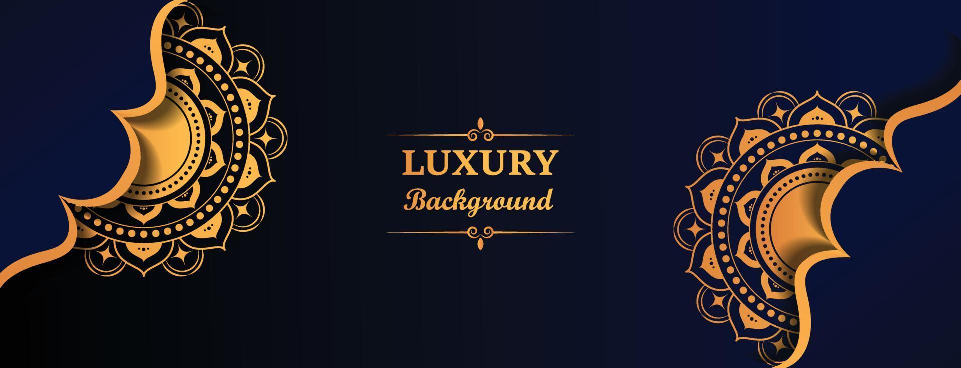 Black and gold poster luxury background vector