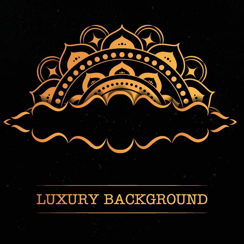 Black and gold poster luxury background vector