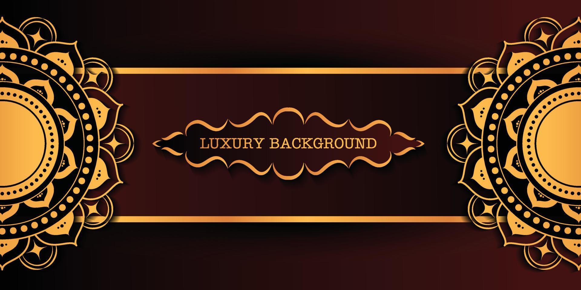 Black and gold poster luxury background vector