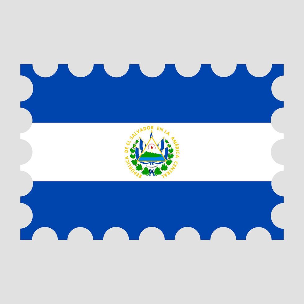 gastos de envío sello con el Salvador bandera. vector ilustración.