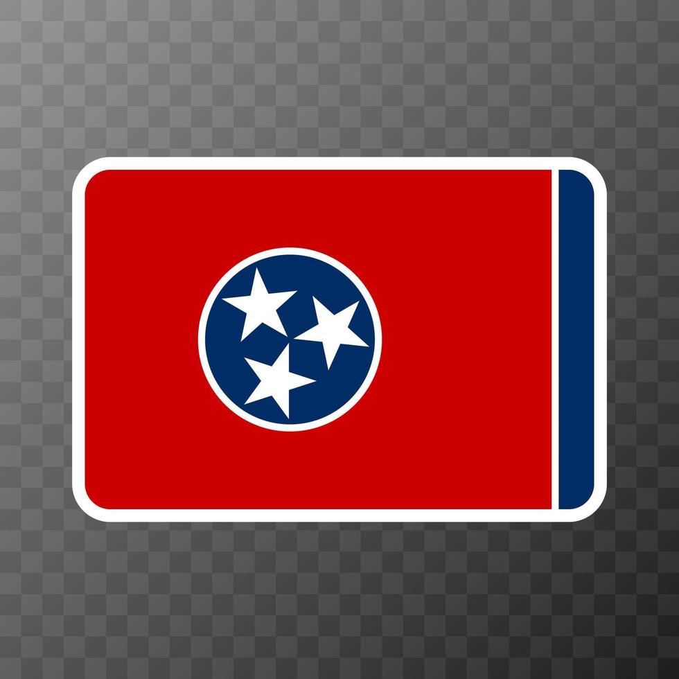 bandera del estado de tennesse. ilustración vectorial vector