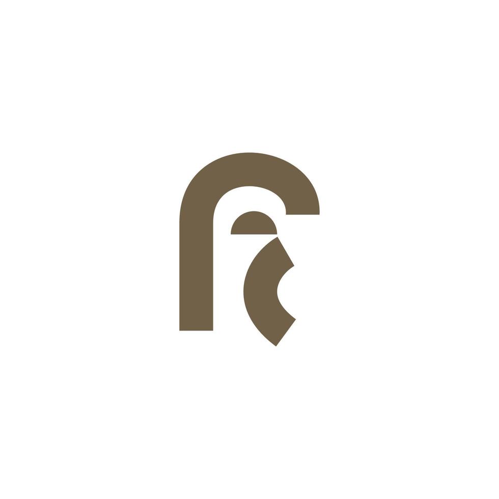 Letter R leaf logo design template vector