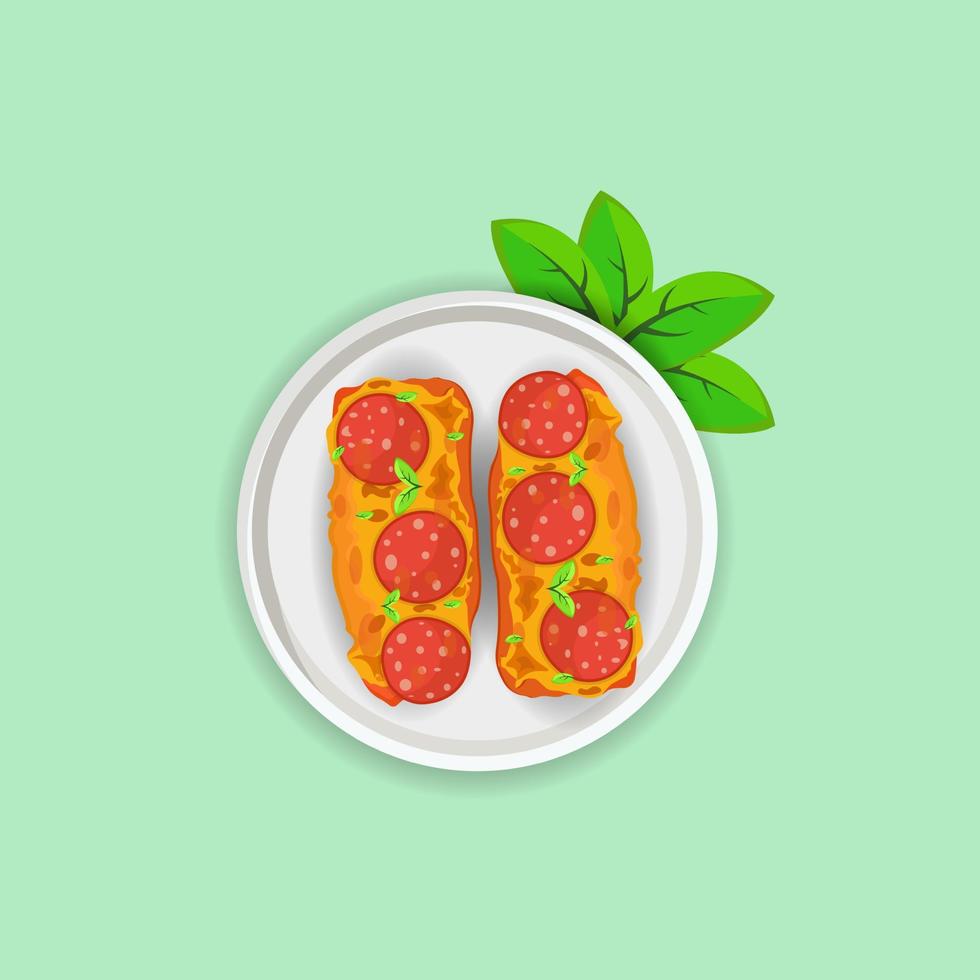 prima ajo un pan Pizza ilustraciones, vegetal para bar almuerzo, Arte aislado dibujo Fruta vino desayuno tardío elementos vector colecciones diseño.