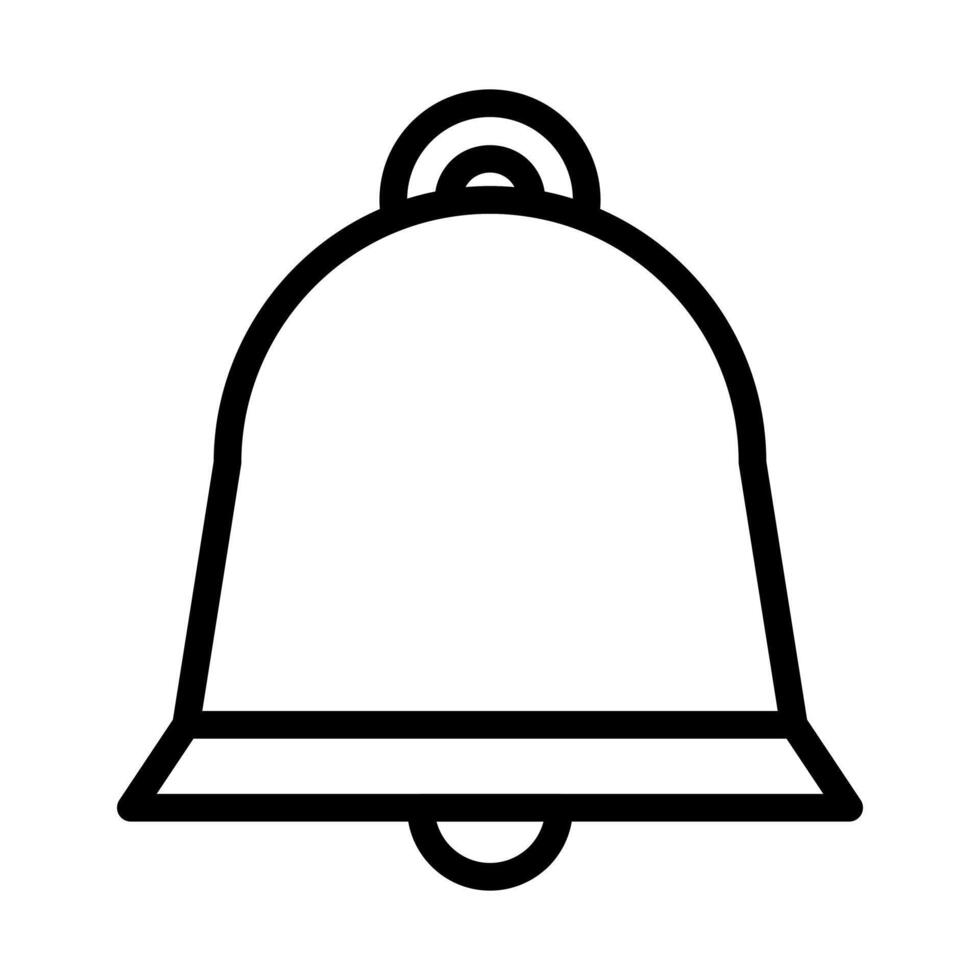 bell icon outline style easter illustration vector element and symbol perfect.