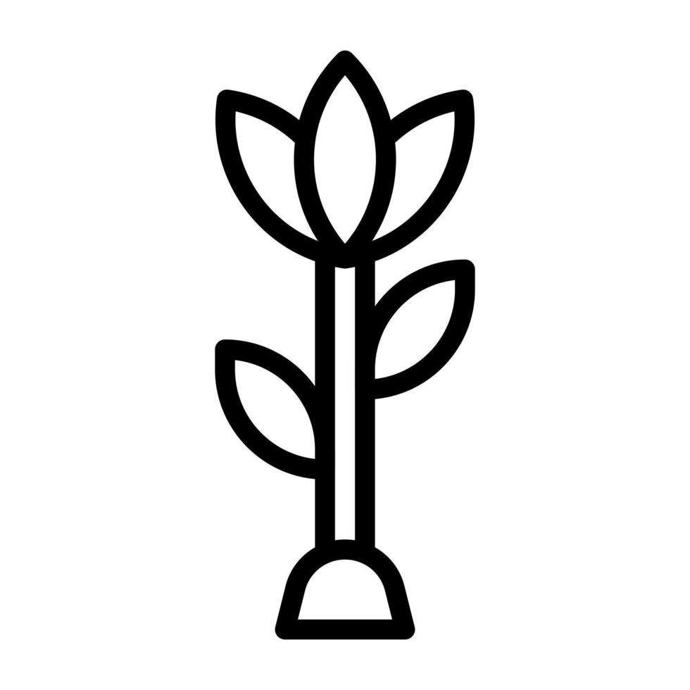 flower icon outline style easter illustration vector element and symbol perfect.