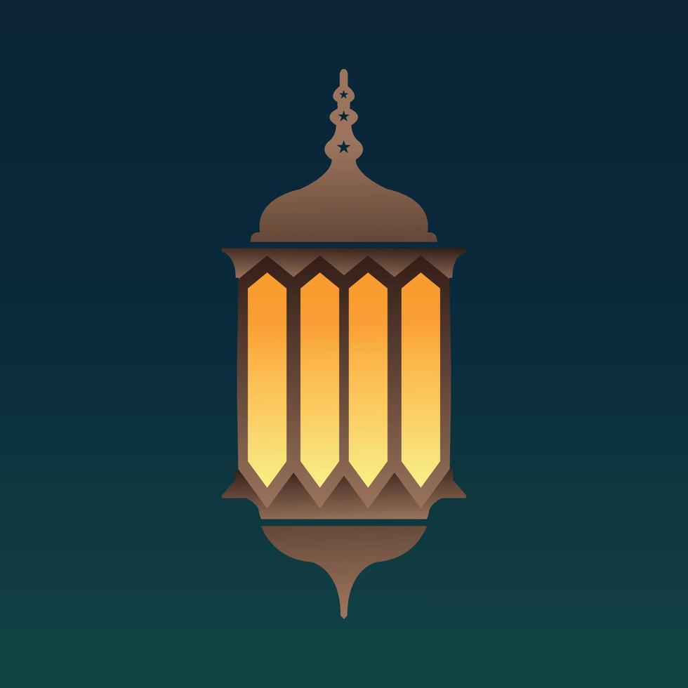 A purple background with a gold eid murak and a crescent moon and a star. vector
