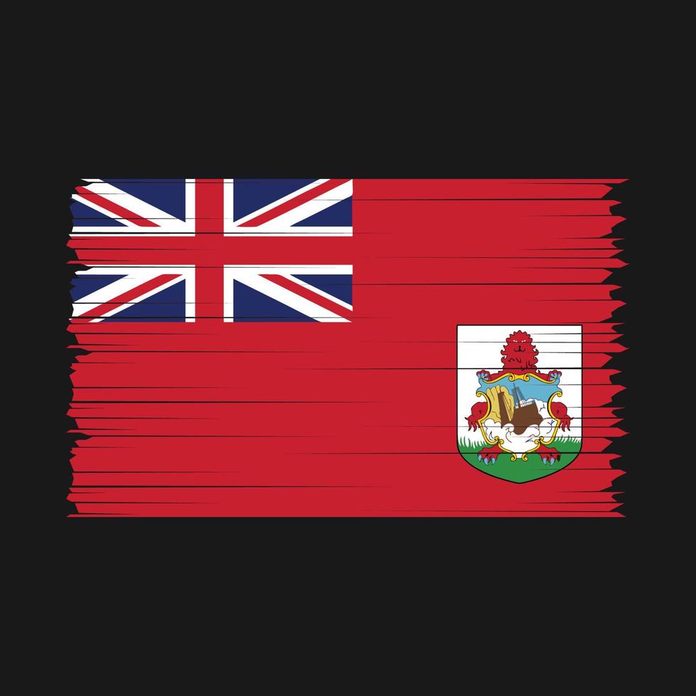 Bermuda Flag Brush Vector