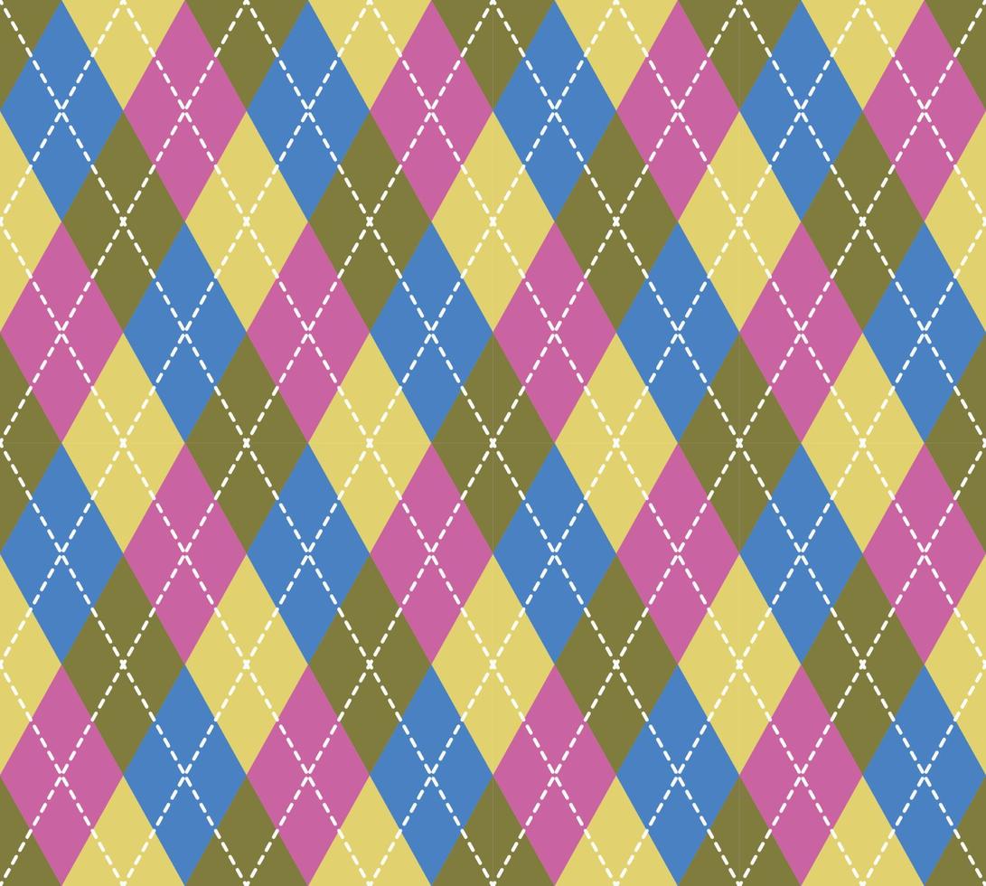 Argyle Pattern vector ,Fabric texture background