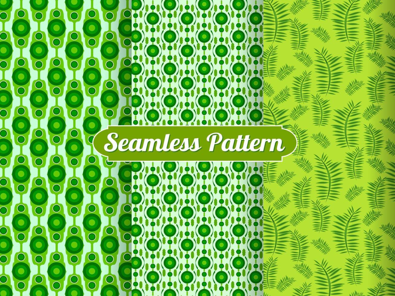 seamless floral pattern's set of collection ornaments. hand drawn abstract botanic leaves background. Endless textile texture used for printing retro fabric pattern design. vector