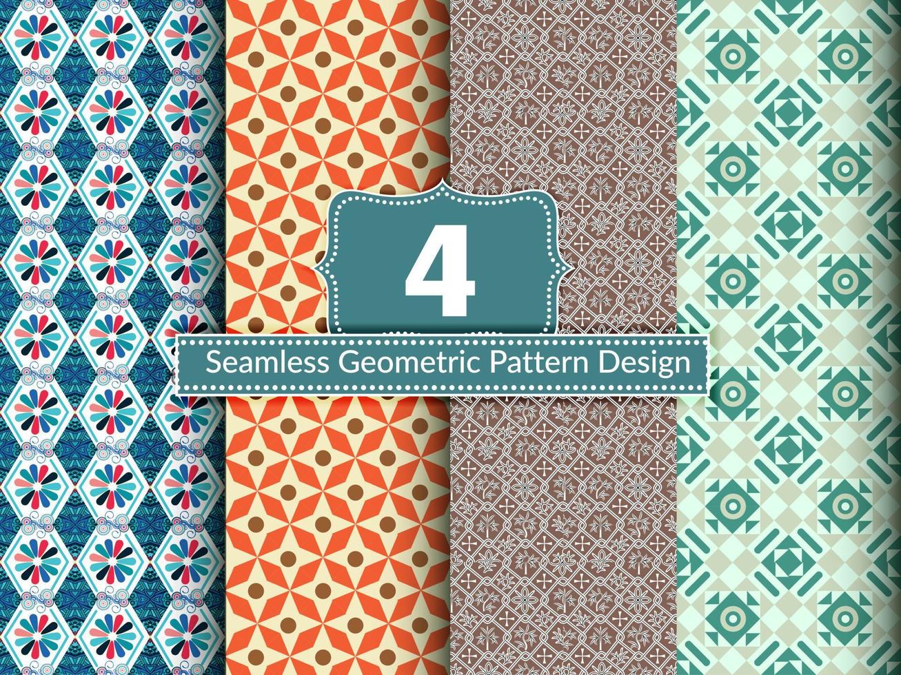 seamless floral pattern's set of collection ornaments. hand drawn abstract botanic leaves background. Endless textile texture used for printing retro fabric pattern design. vector