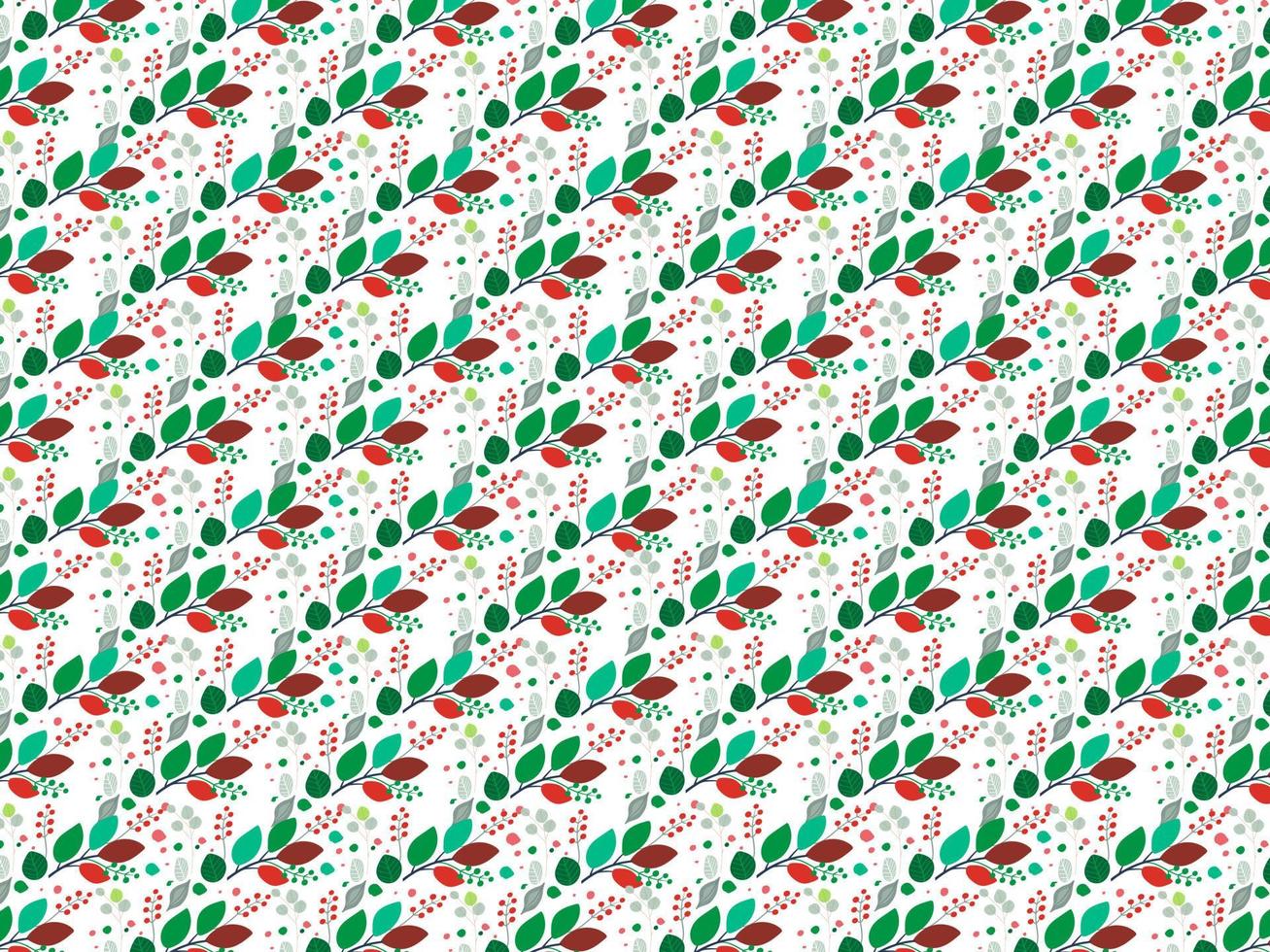 seamless floral pattern's set of collection ornaments. hand drawn abstract botanic leaves background. Endless textile texture used for printing retro fabric pattern design. vector