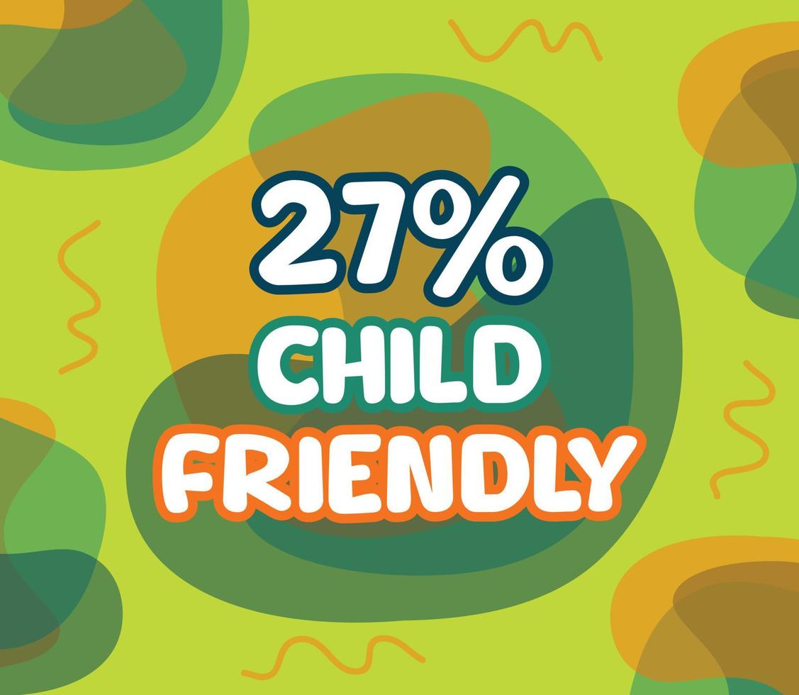 square shape banner vector, illustration of GMO percentage. interesting gradation design with child theme vector