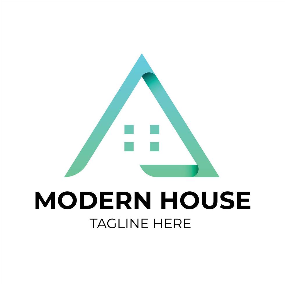 Modern Real Estate Logo Design Template vector