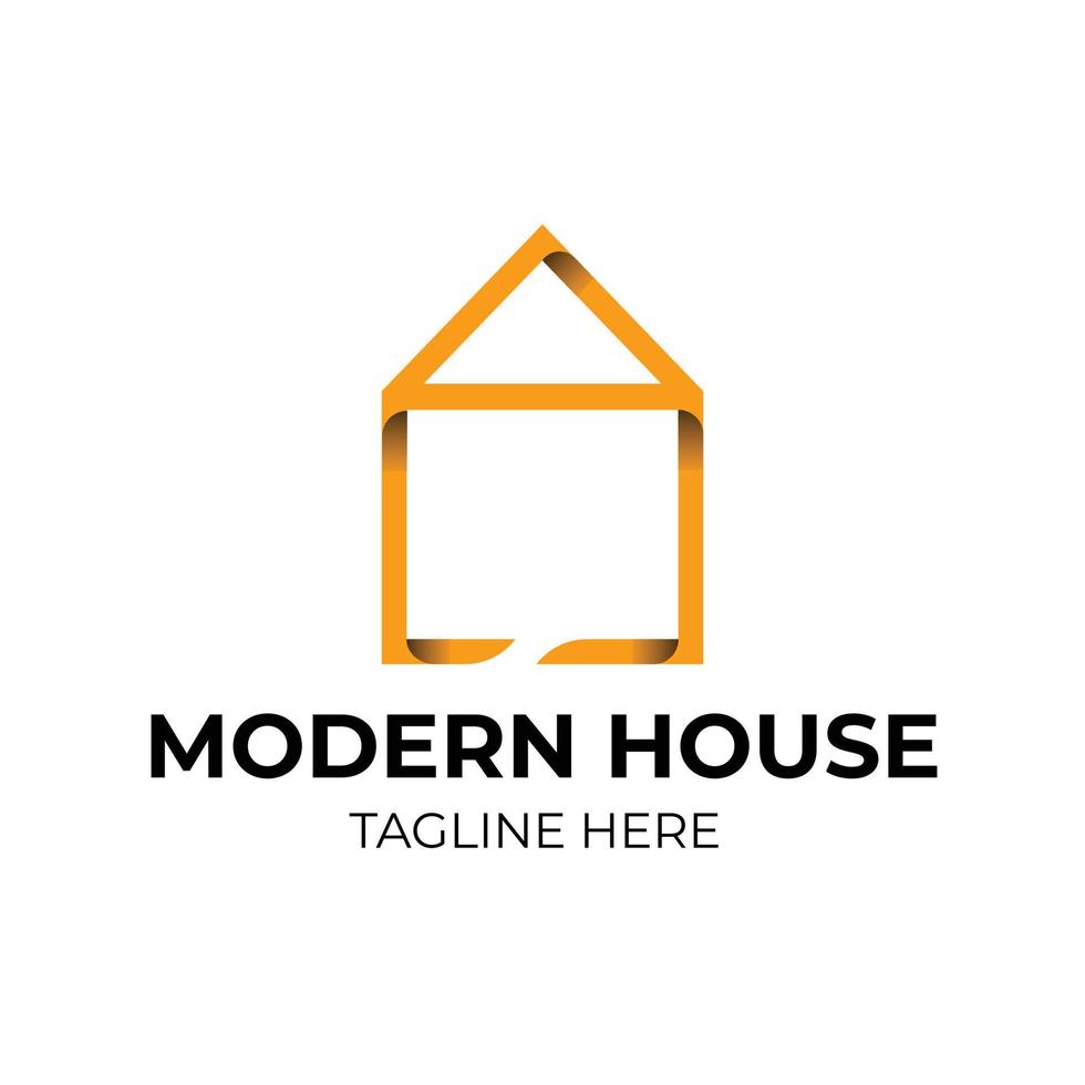 Modern Real Estate Logo Design Template vector