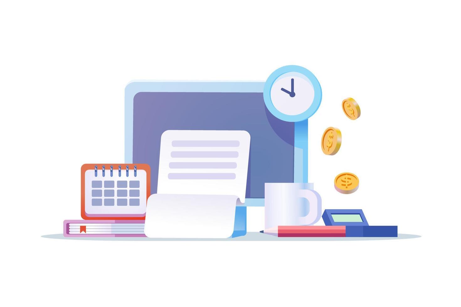 Payroll concept vector illustration