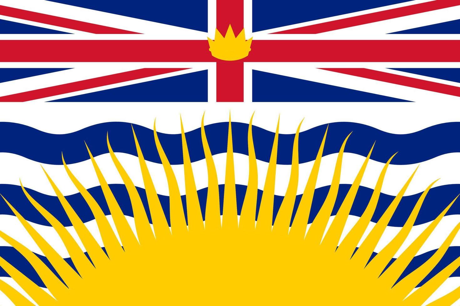 sencillo bandera provincia de Canadá vector