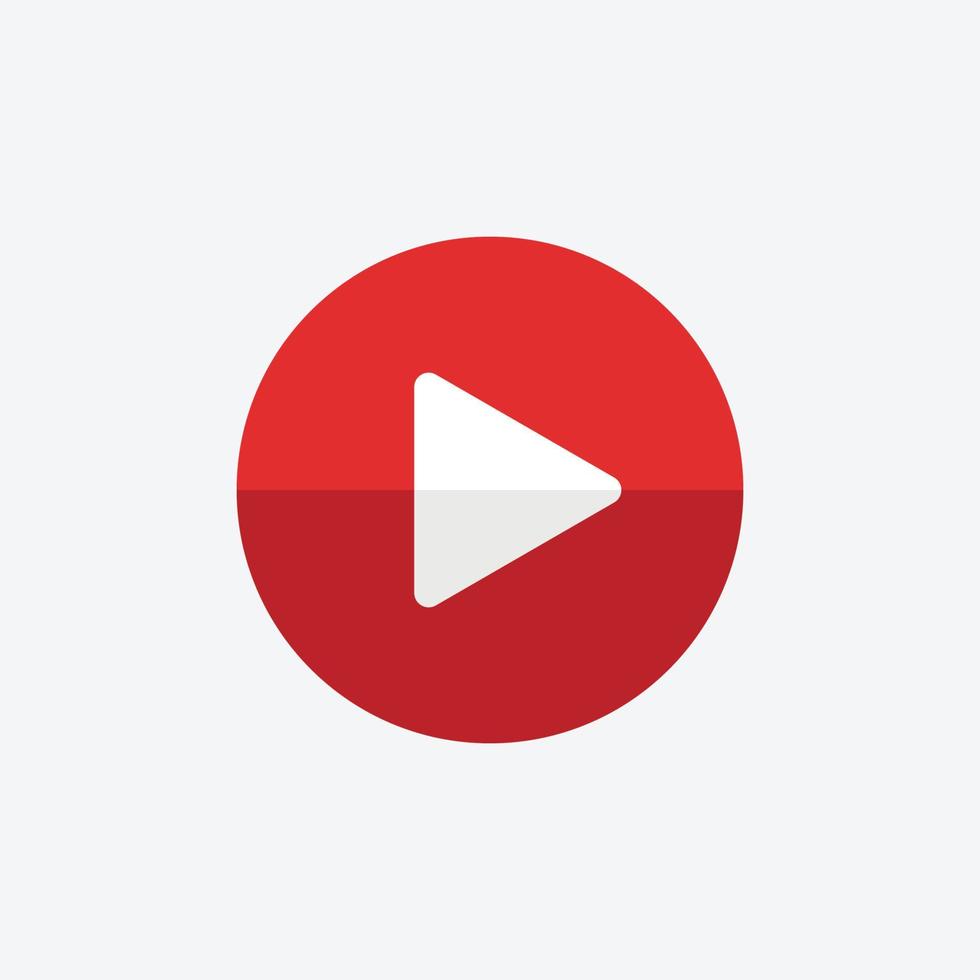 Play button icon design Illustration Free Vector
