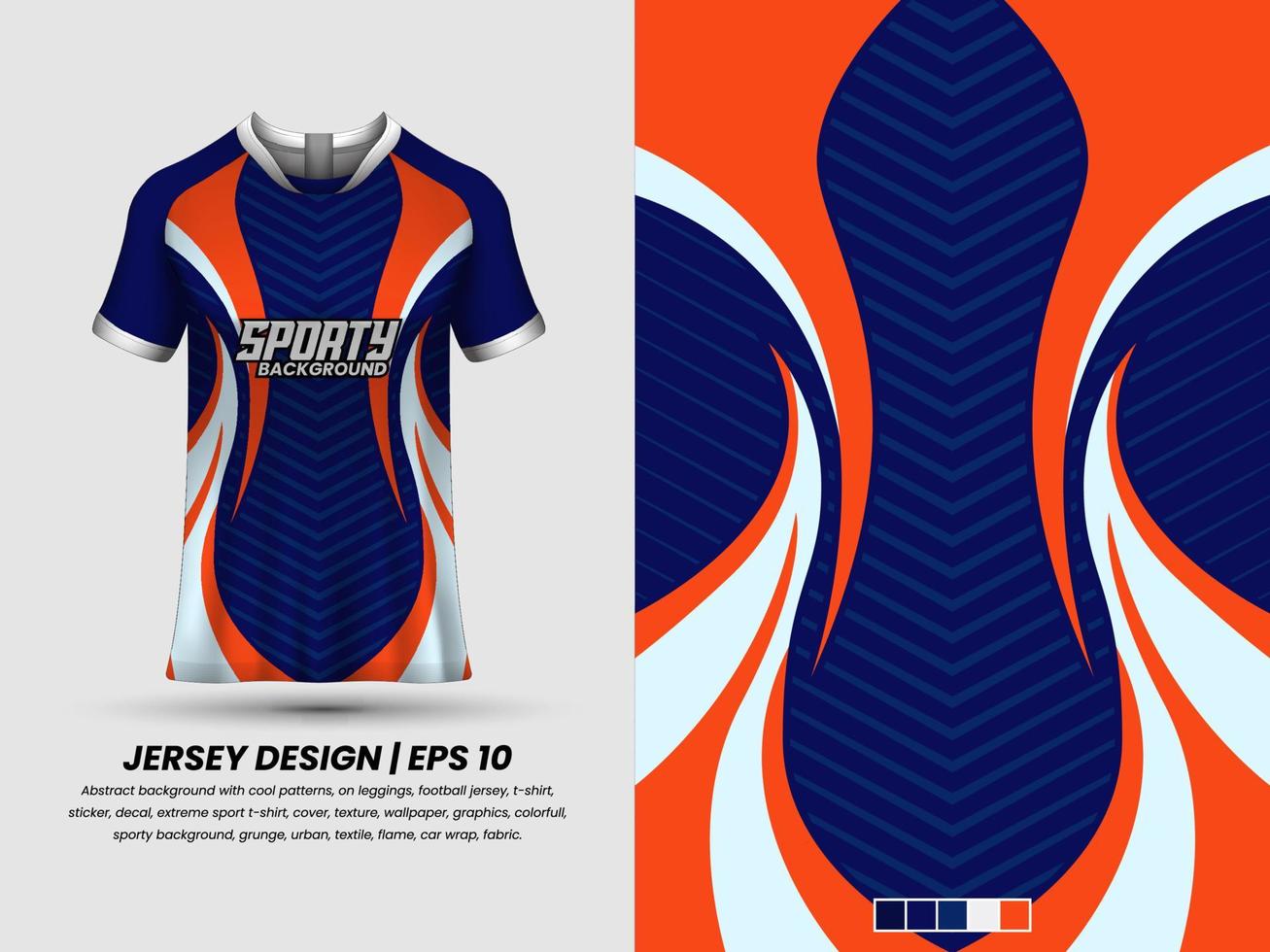 Apllication pattern to jersey, ready to print, sublimation design vector