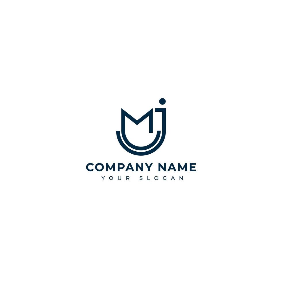 Mj Initial signature logo vector design