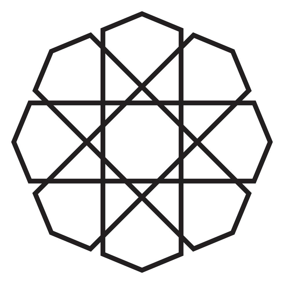 Free pattern shape vector flat arabic islamic design asset element material