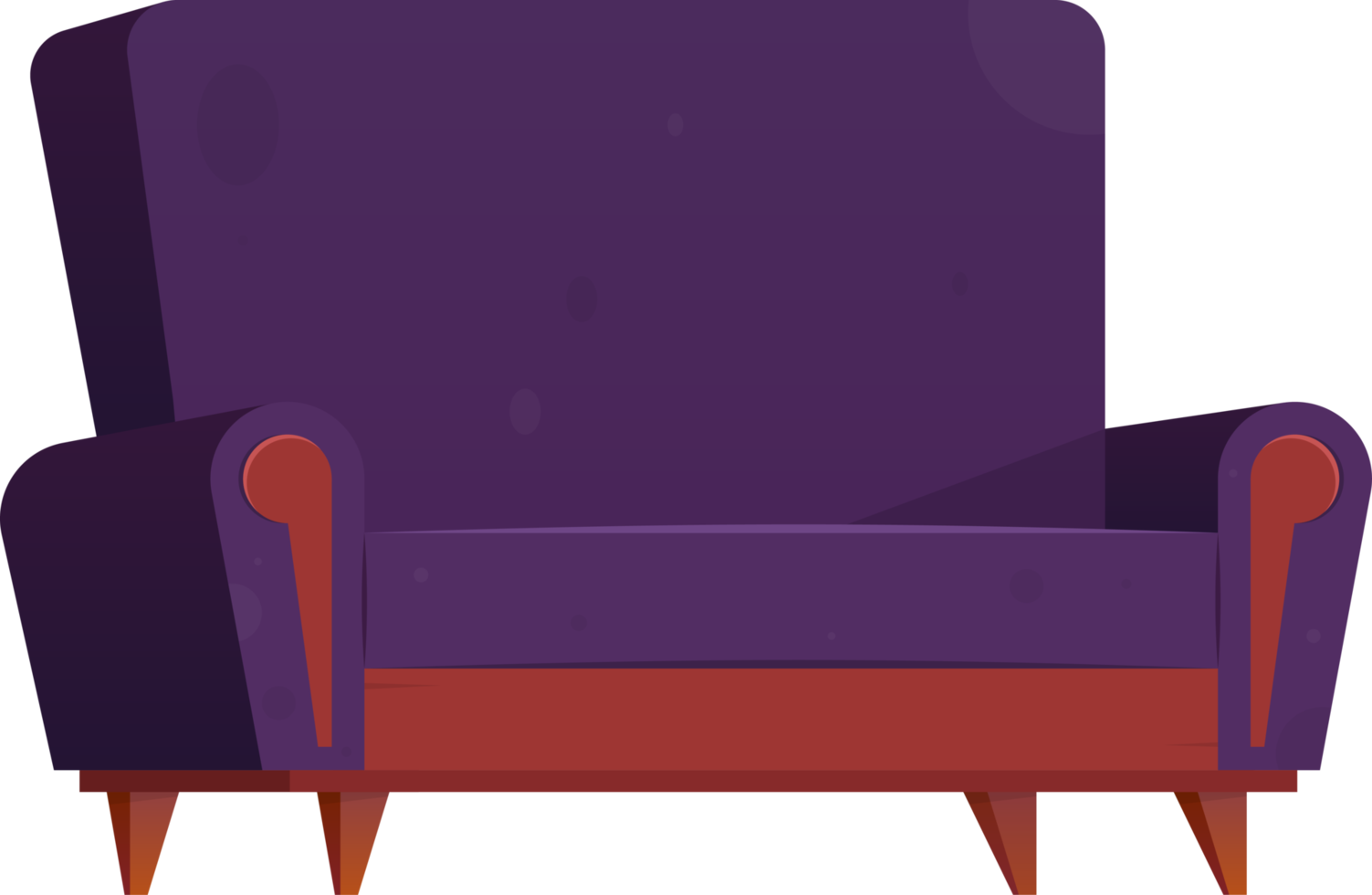 Furniture item in cartoon style png