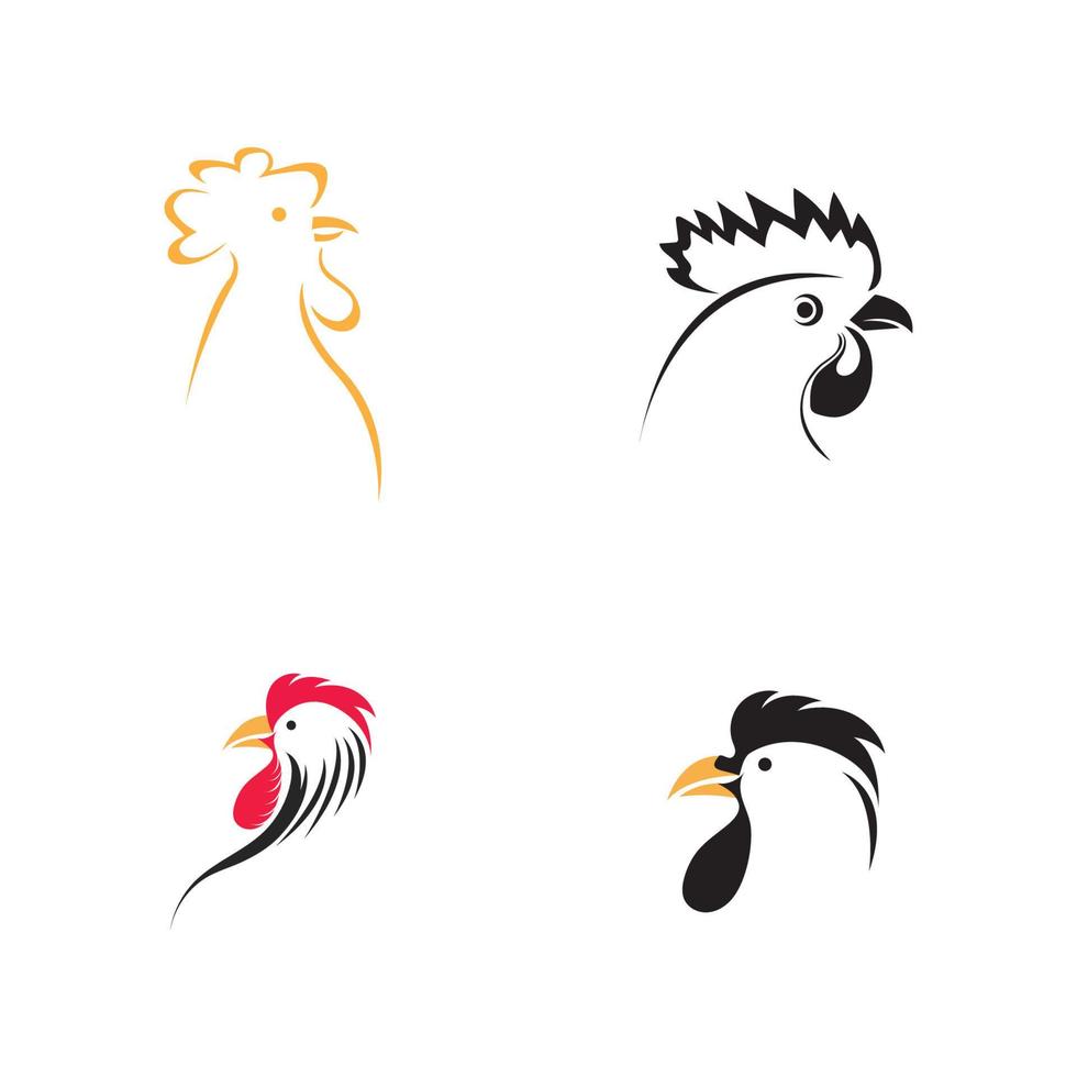 Rooster logo images illustration design vector