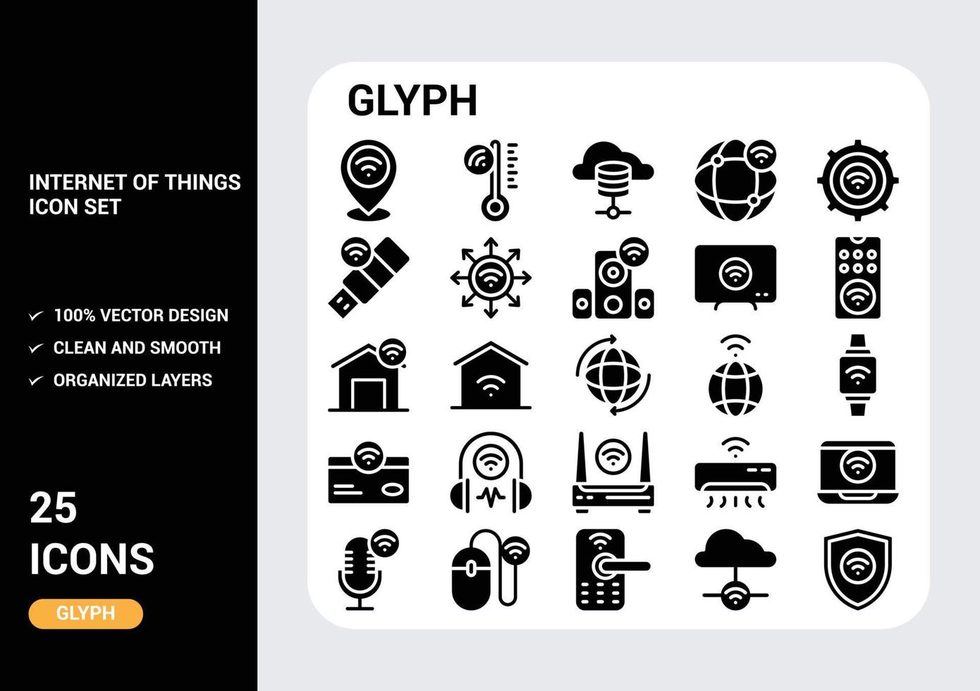 Internet of things Icon pack vector