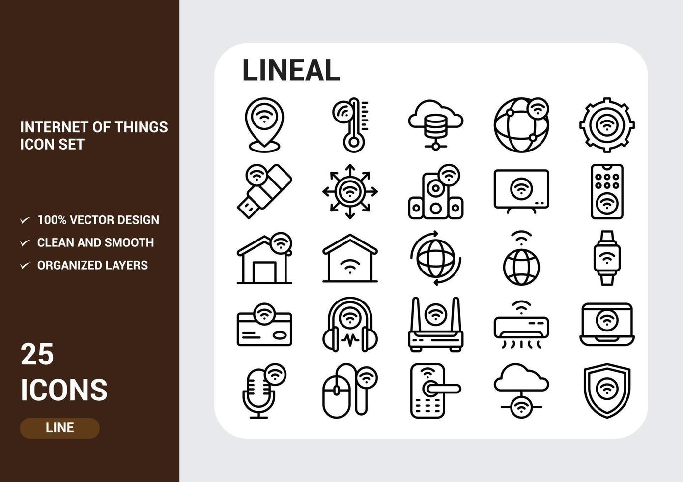 Internet of things Icon pack vector