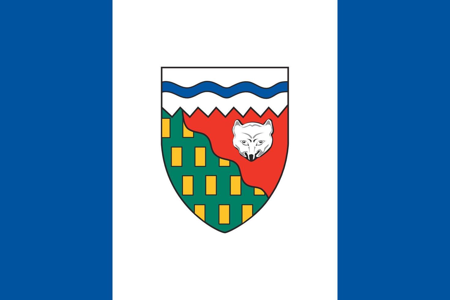 Simple flag province of Canada vector