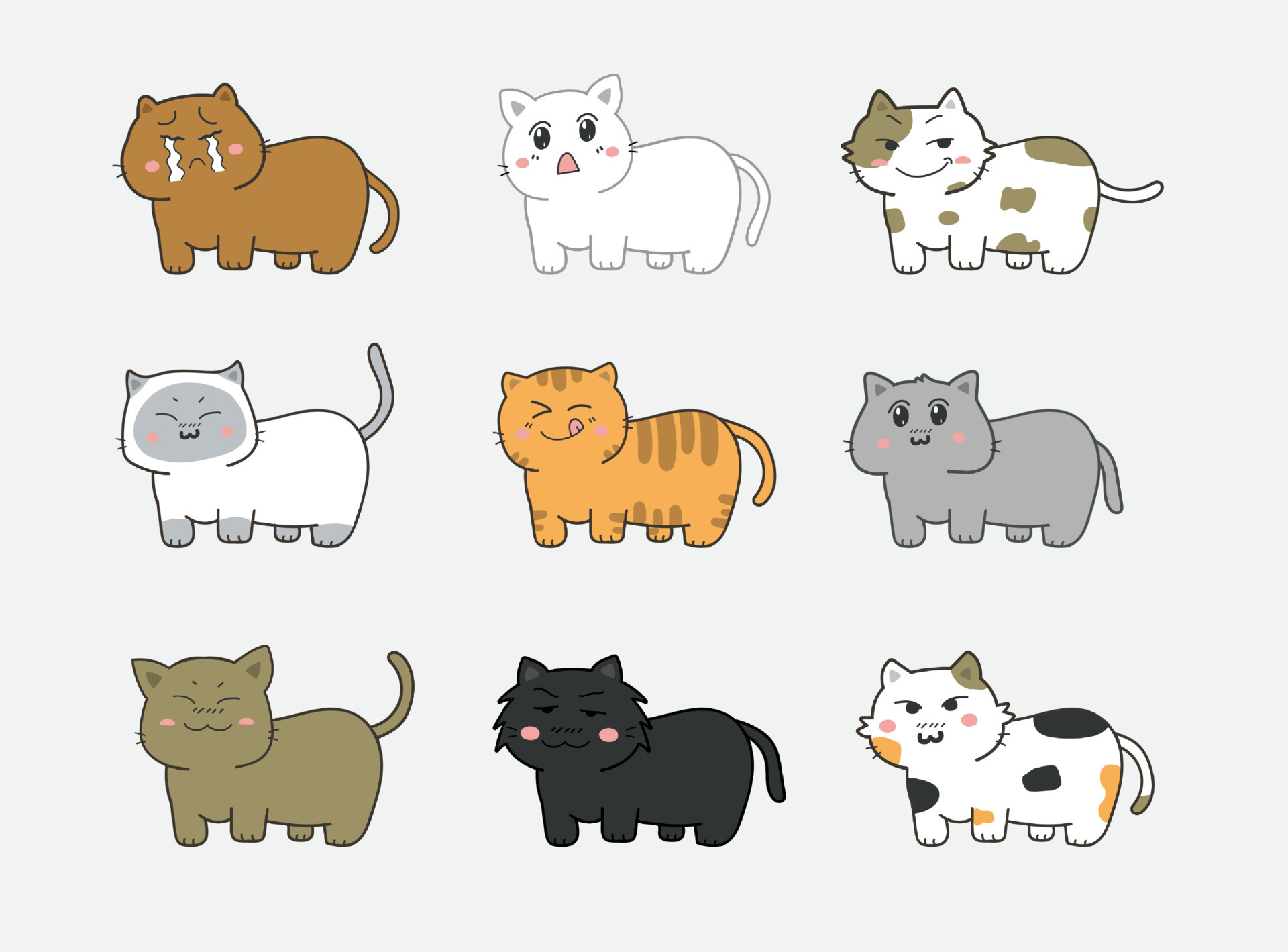 Cute Cat Icon, Cute Animal Iconpack