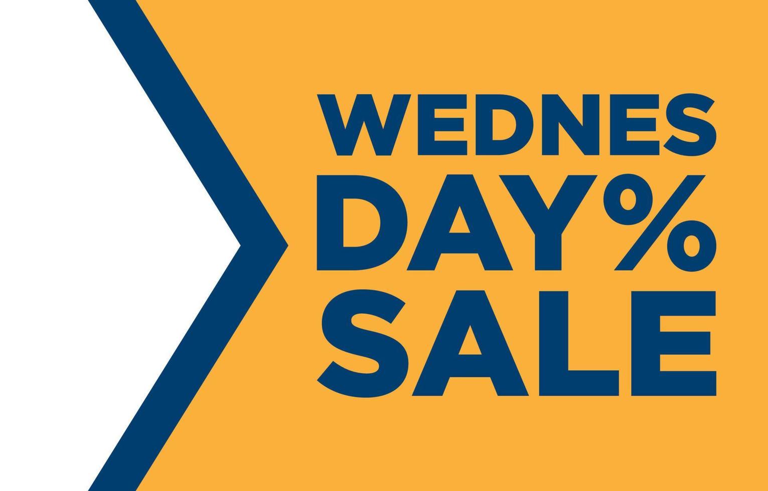wednesday sale ready to use headlines banner vector