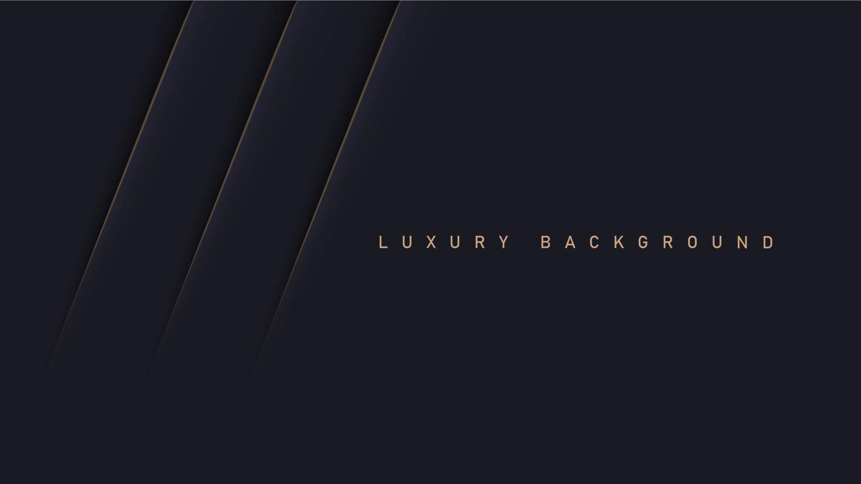 Black luxury background with gold elements, paper concept template for your design vector