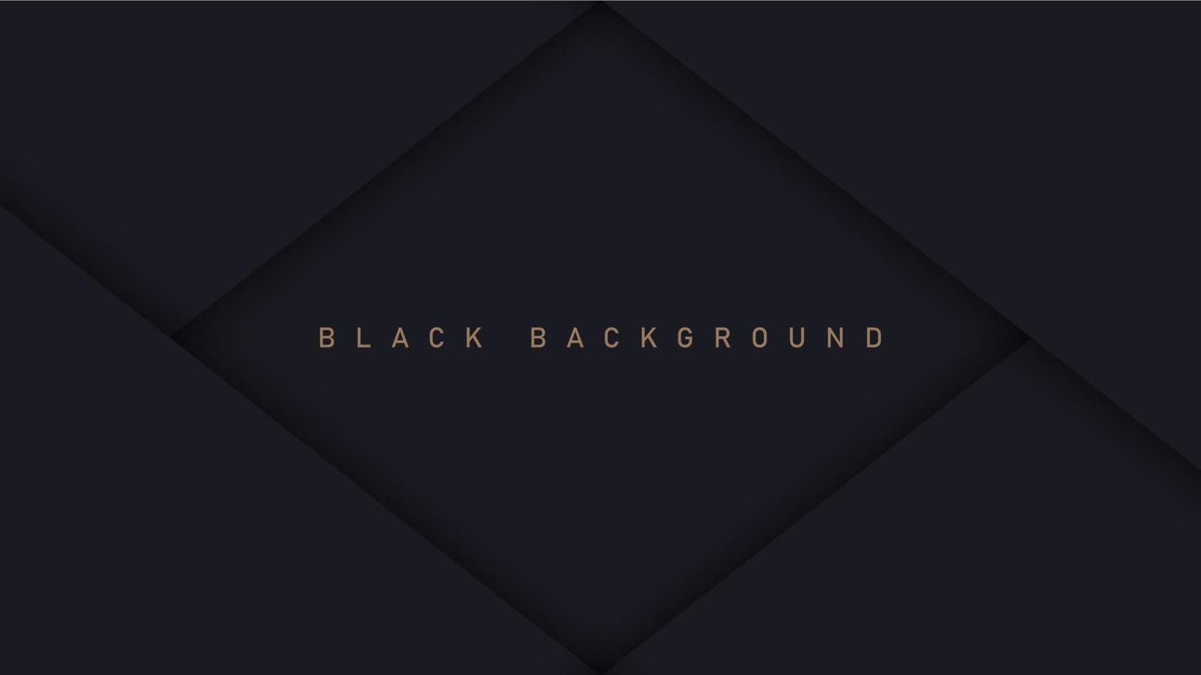 Black luxury background with shadow elements, template for your design vector