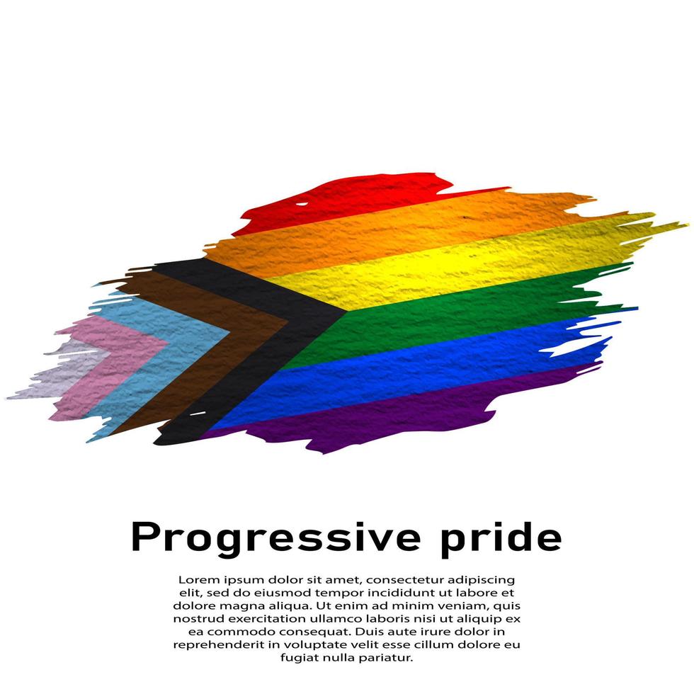 Flag of lgbr gay pride vector