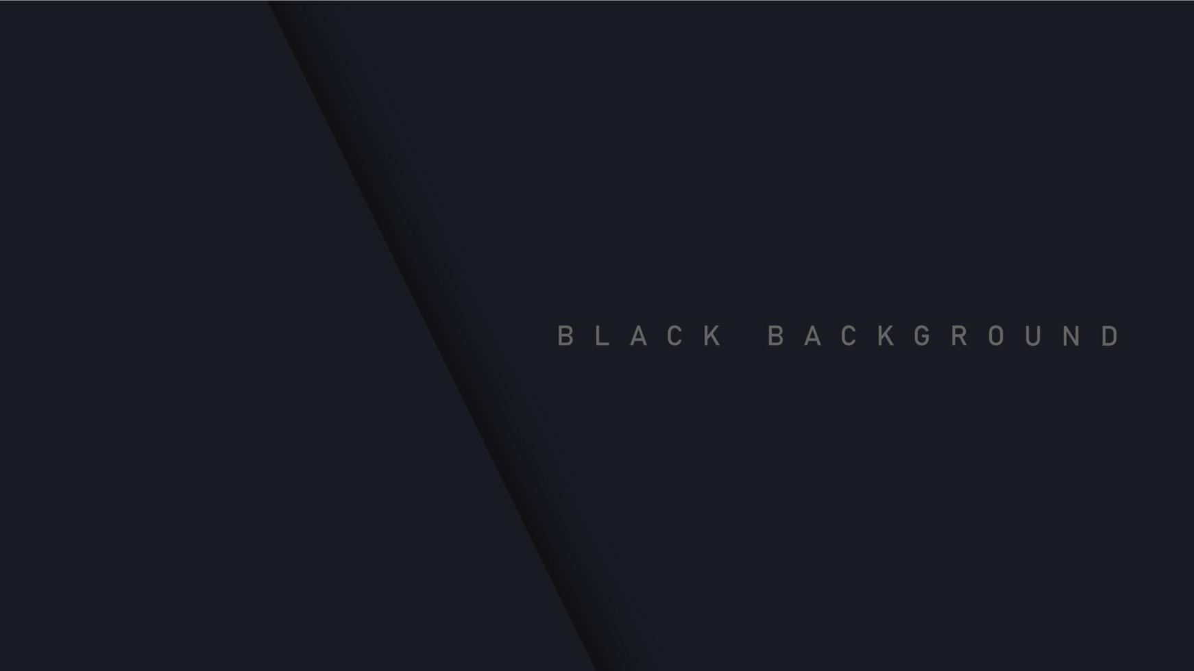 Black luxury background with shadow elements, paper concept template for your design vector